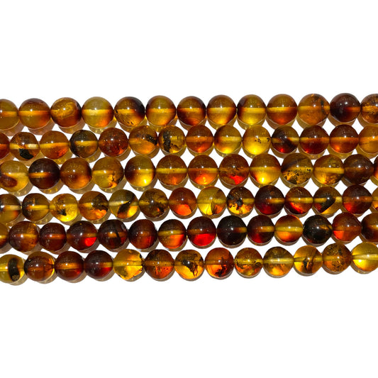 Fil de perles ambres baltiques A+ (couleur 3)