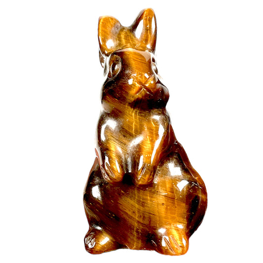 Figurine Lapin en oeil de tigre