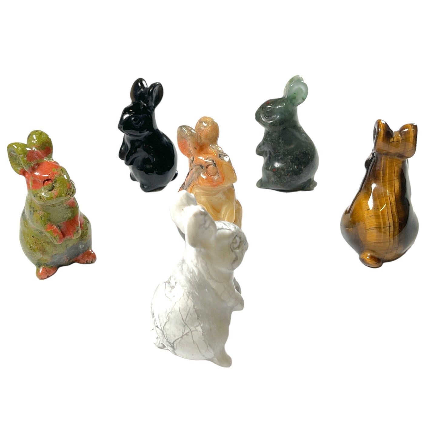 Figurine Lapin en Unakite