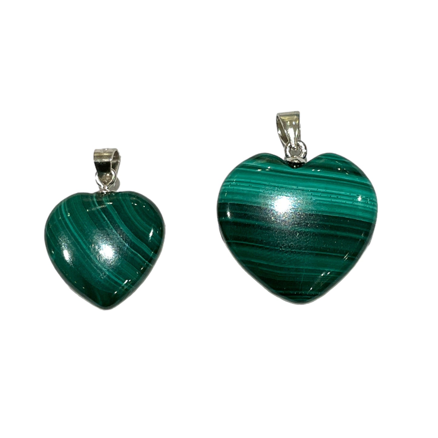 Pendentif Malachite en cœur du Congo