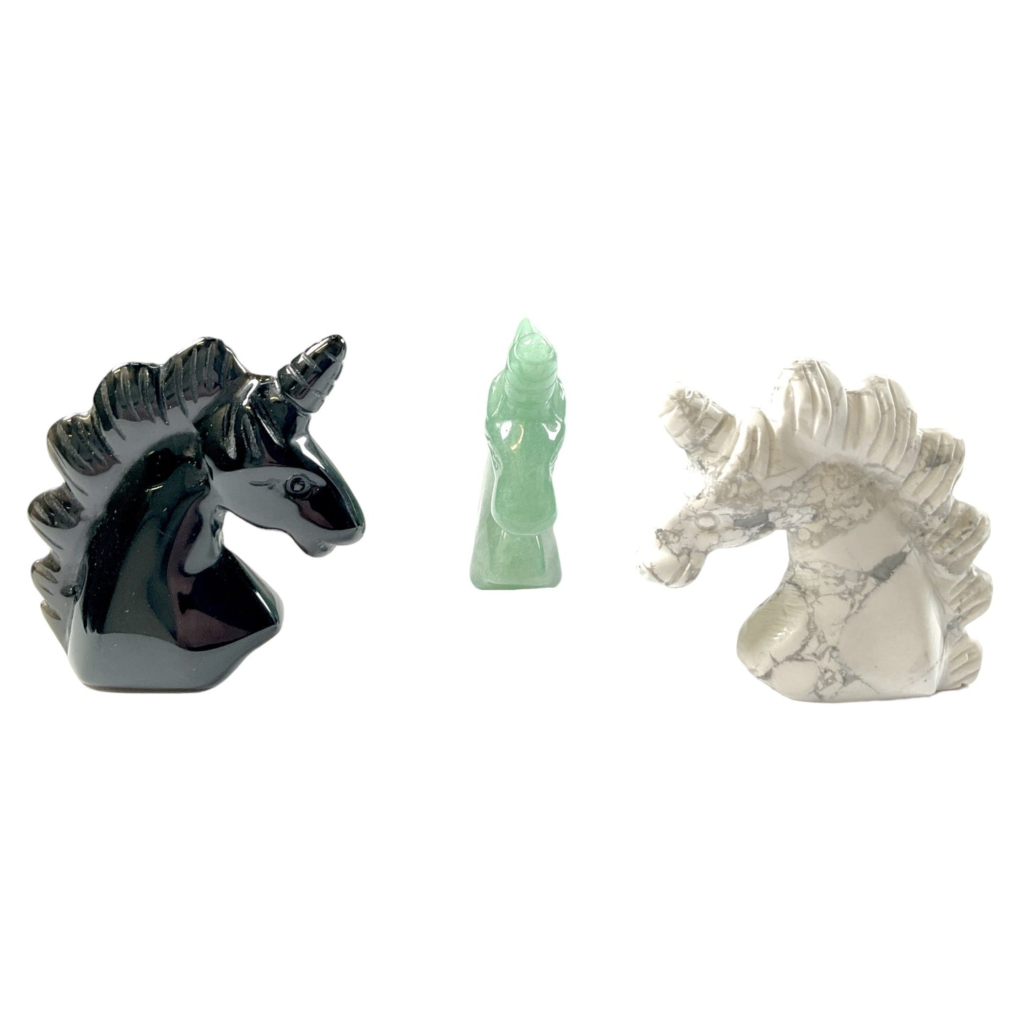 Figurine licorne en Jade citron