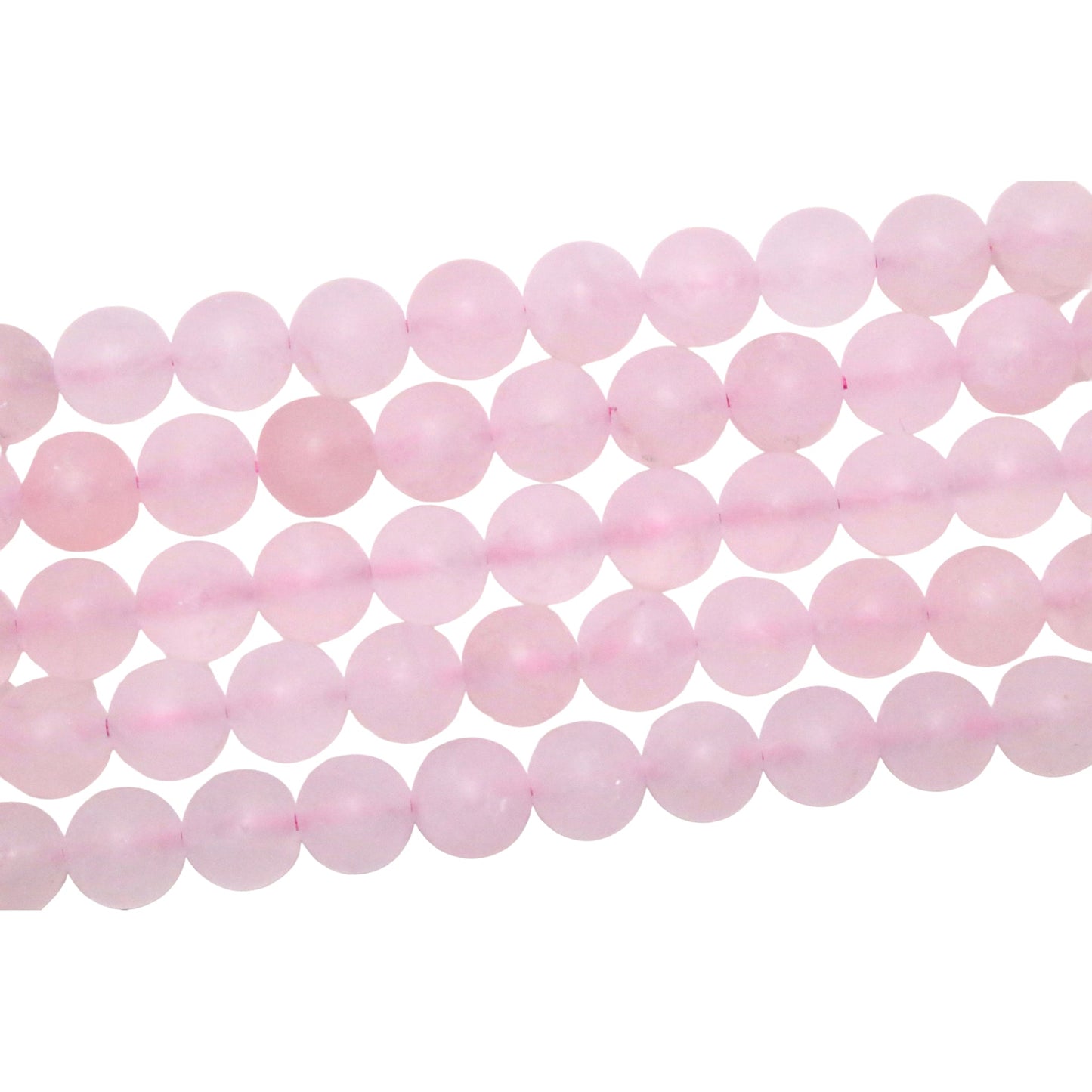 Fil de perle  Quartz rose A mat