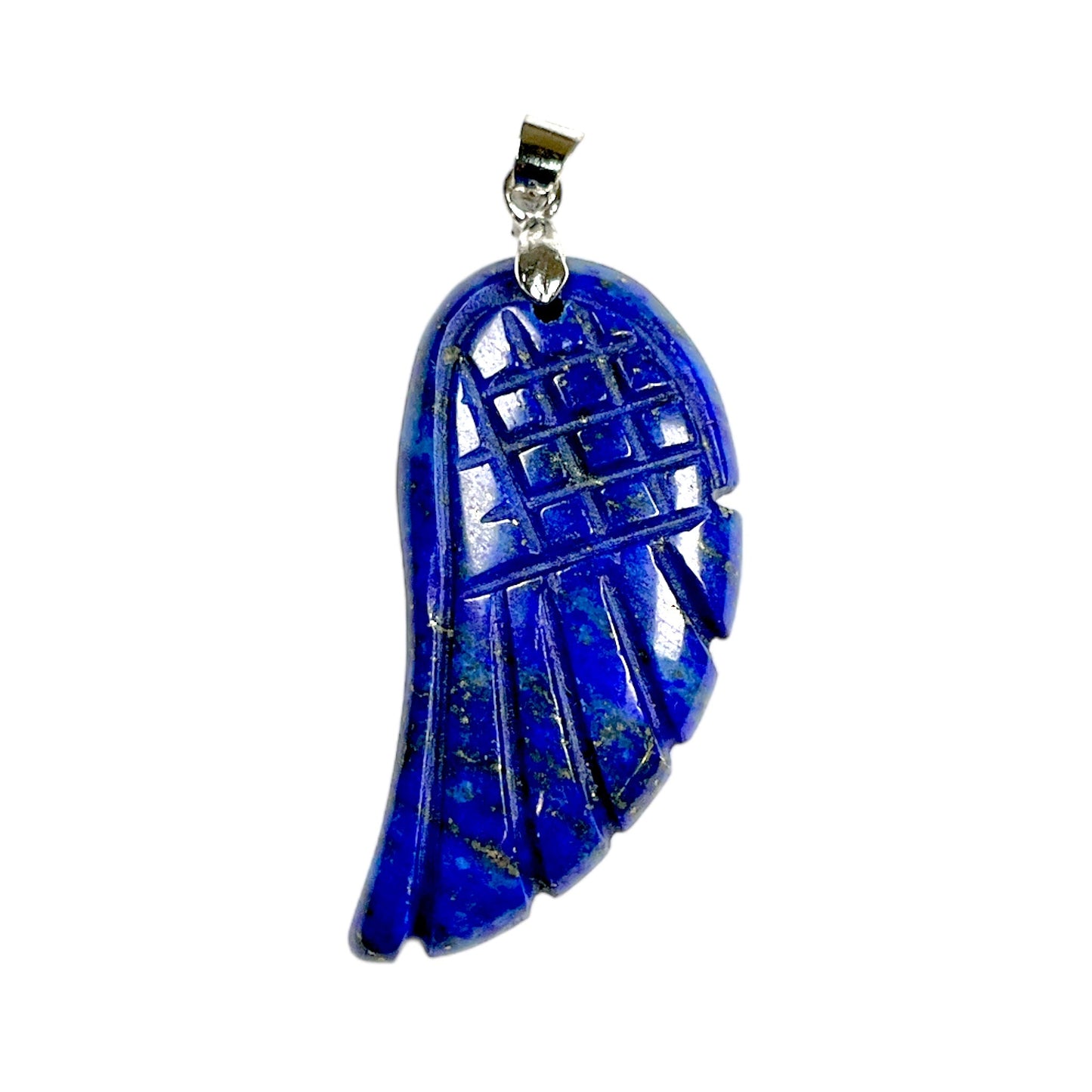 Pendentif Lapis-lazuli en aile épaisse