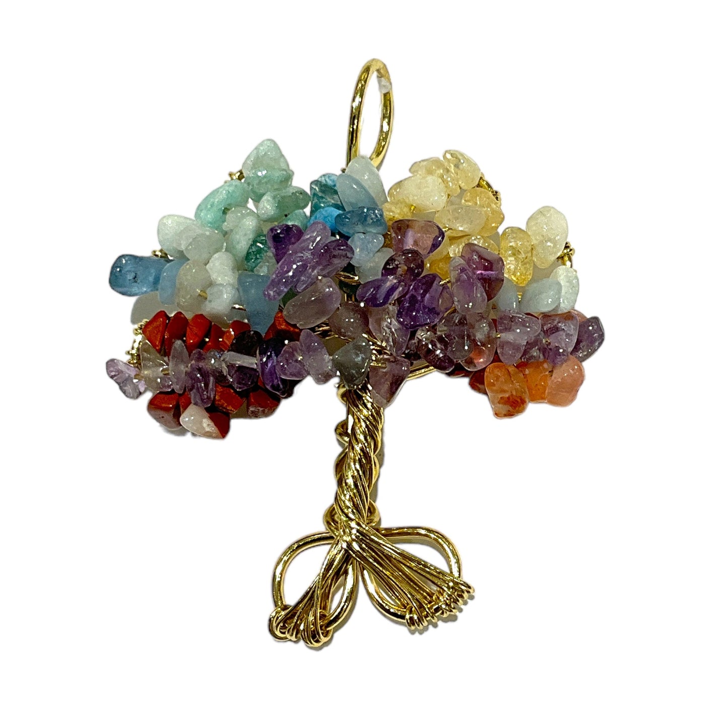 Pendentif arbre de vie Multi pierres